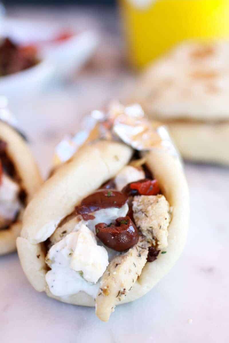 Greek Chicken Gyros