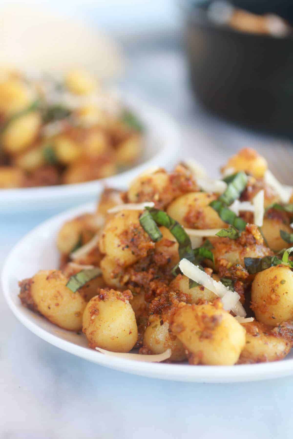 Crispy Gnocchi with Pistachio Pesto-6