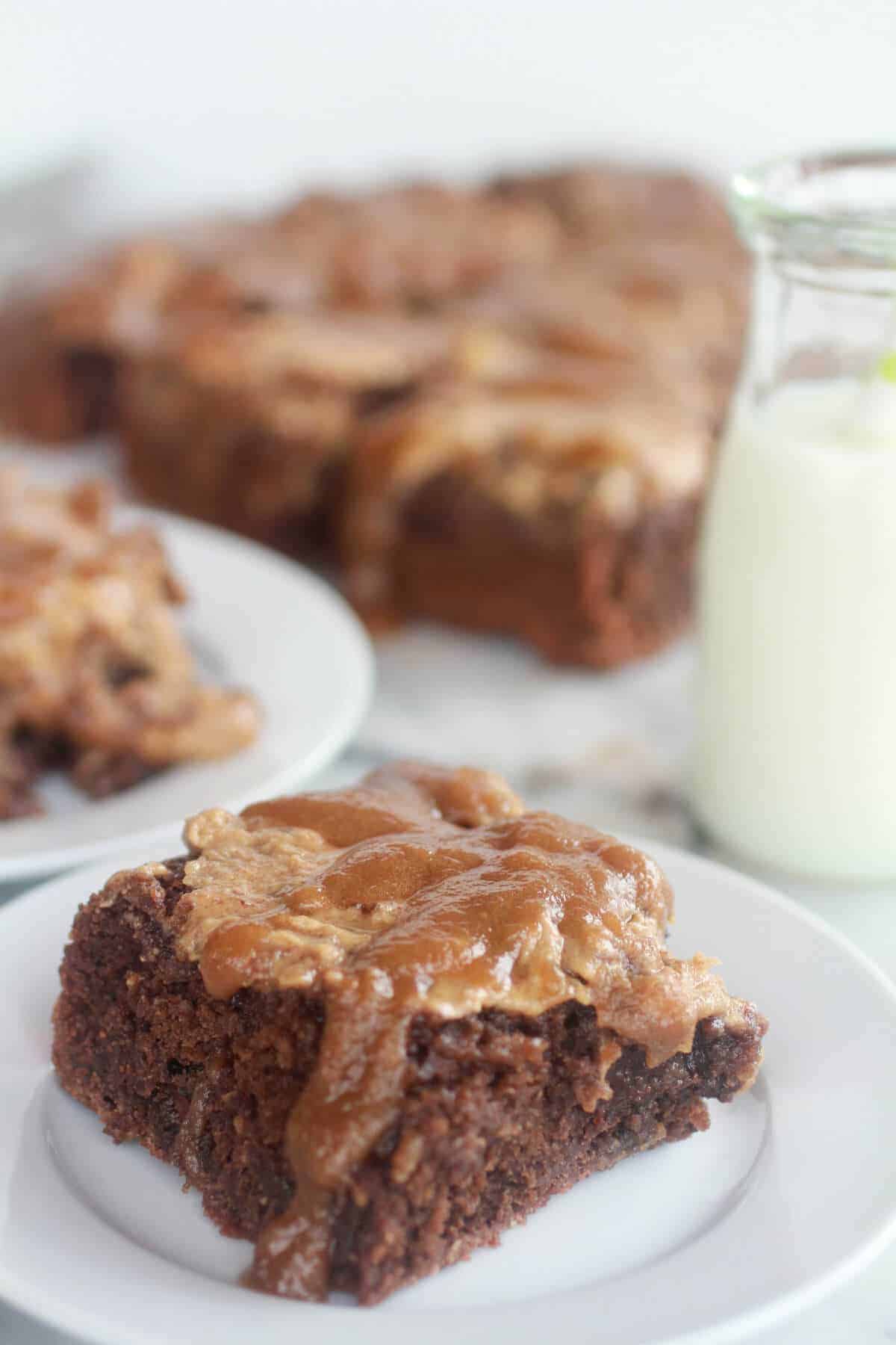 Lightened-Up Chocolate Banana Upside Down Cake-5