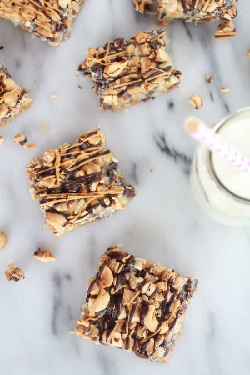 7 Layer Oatmeal Chocolate Chip Cookie Bars-8