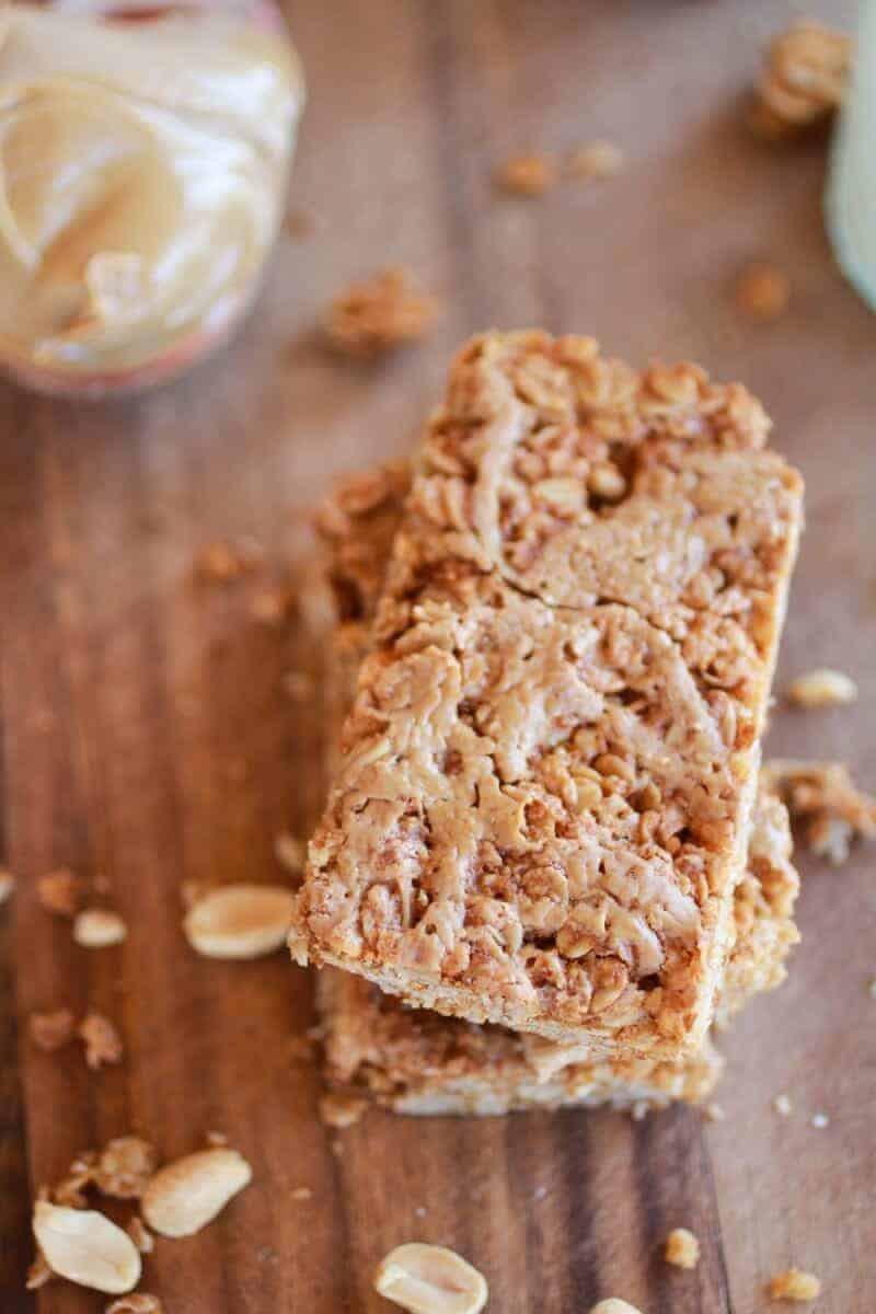Crunchy Oatmeal Peanut Butter Oats 'n Honey Bars | https://gewicht-weg.today/