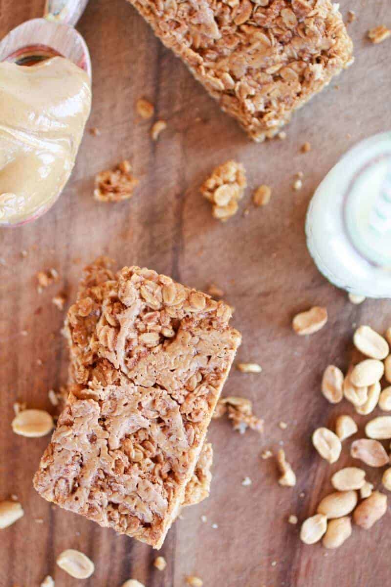Crunchy Oatmeal Peanut Butter Oats 'n Honey Bars | https://gewicht-weg.today/
