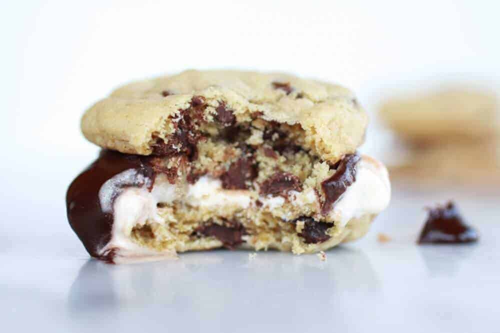 Hot Fudge Chocolate Chip Cookie Cookie Dough Ice Cream Sandwich | https://gewicht-weg.today/