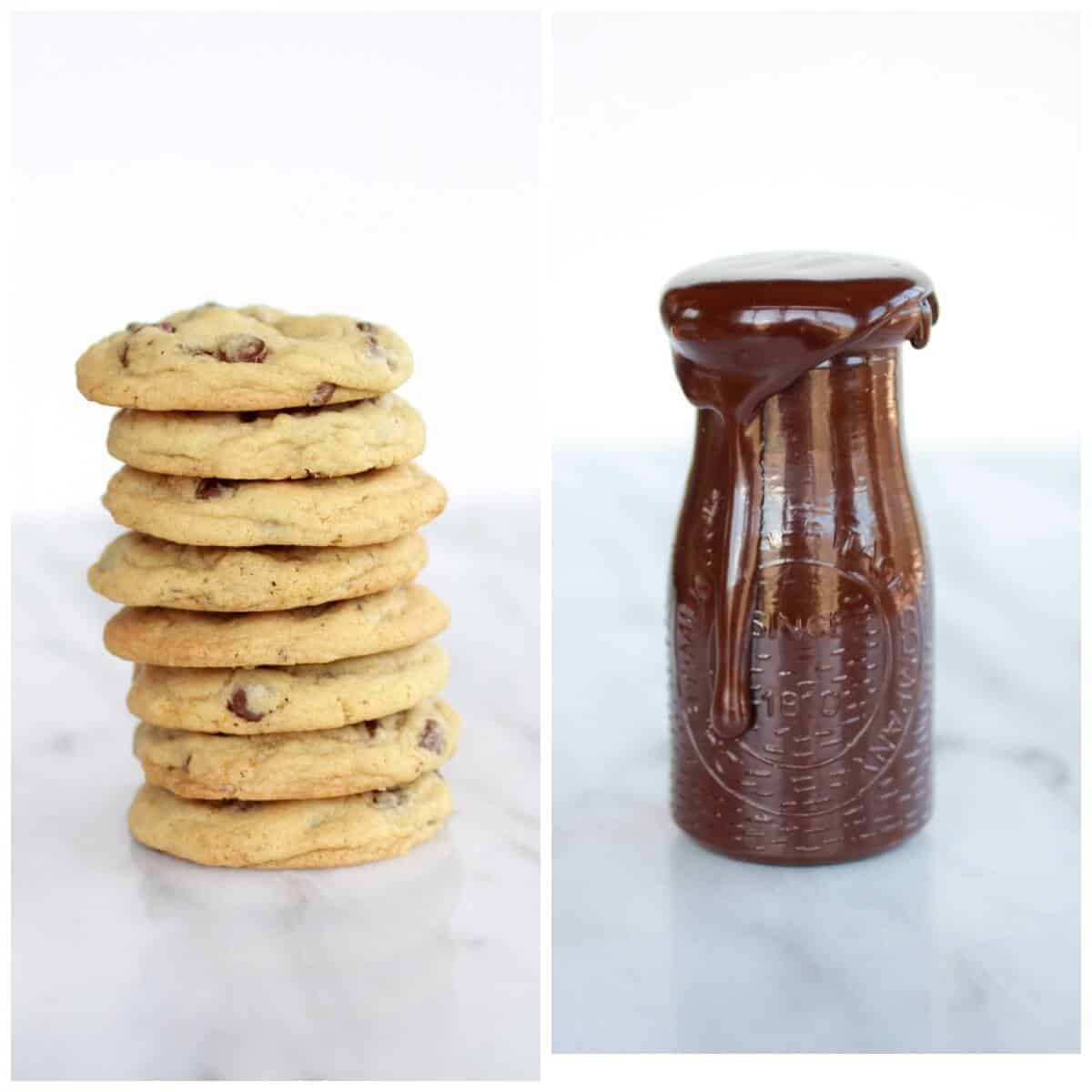 Hot Fudge Chocolate Chip Cookie Cookie Dough Ice Cream Sandwich | https://gewicht-weg.today/