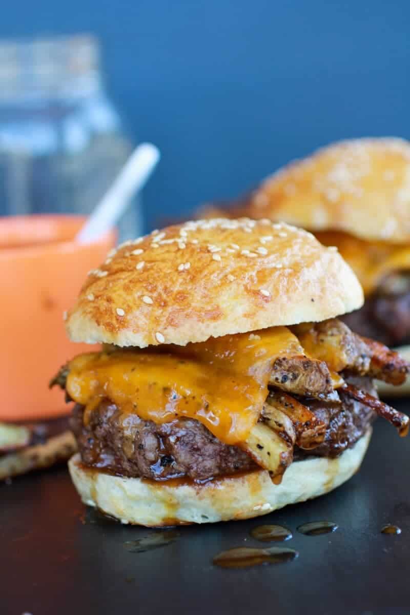 French Fry Bourbon Burgers | halfbakedharvest.com