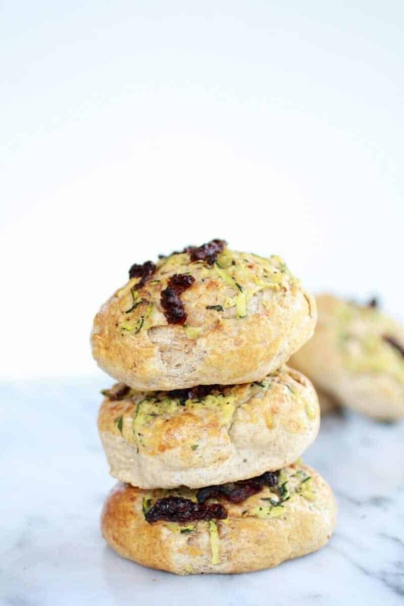 Parmesan Garlic Zucchini Whole Wheat Focaccia Buns | halfbakedharvest.com