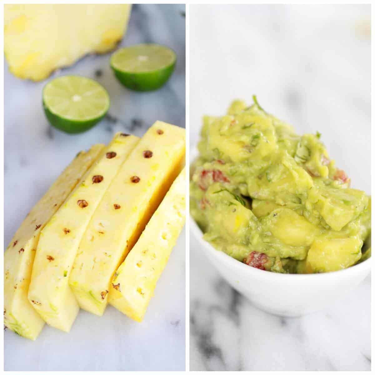 Hawaiian BBQ Quesadillas with Pineapple-Mango Guacamole | halfbakedharvest.com
