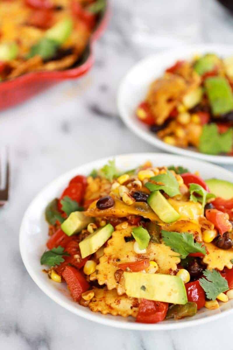 Quick + Easy Southwest Ravioli Skillet Pasta | halfbakedharvest.com