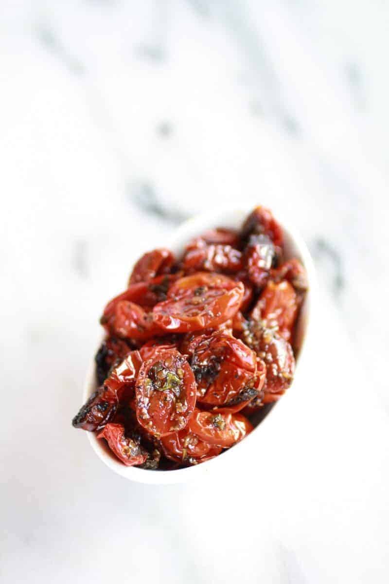 Pesto Protobella Mushroom or Chicken Burgers with Marinated Roasted Tomatoes | halfbakedharvest.com