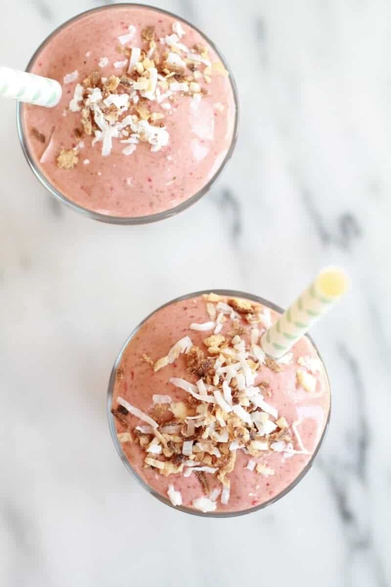 Strawberry-Banana Colada Smoothie | halfbakedharvest.com