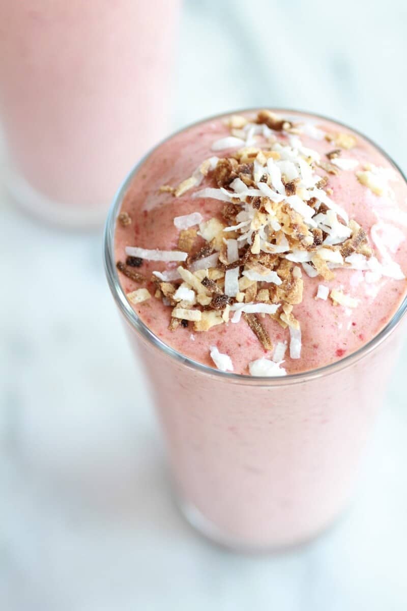 Strawberry-Banana Colada Smoothie | halfbakedharvest.com