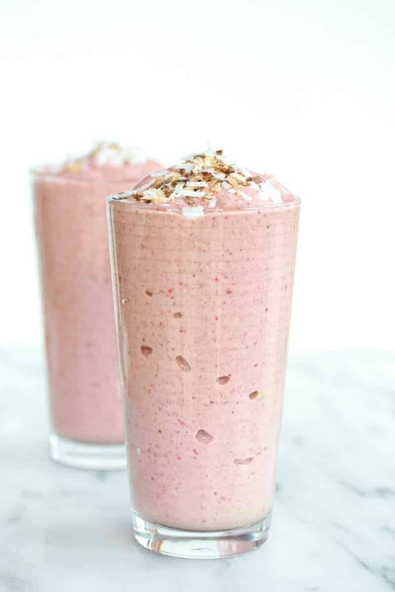Strawberry-Banana Colada Smoothie | halfbakedharvest.com