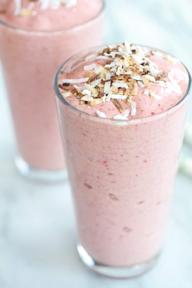 Strawberry-Banana Colada Smoothie | halfbakedharvest.com