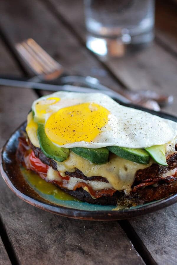 Crispy Kale BLT Croque Madame with Smoked Gouda + Avocado | halfbakedharvest.com