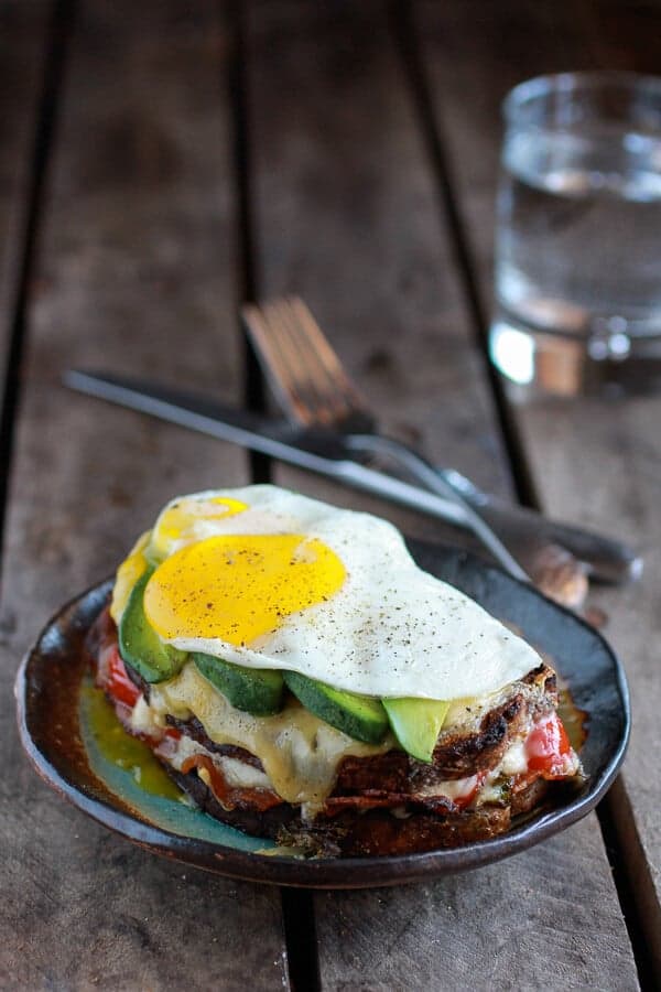 Crispy Kale BLT Croque Madame with Smoked Gouda + Avocado | halfbakedharvest.com