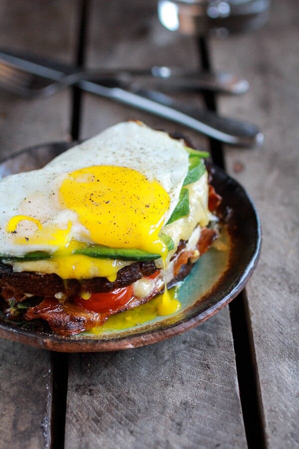 Crispy Kale BLT Croque Madame with Smoked Gouda + Avocado | halfbakedharvest.com