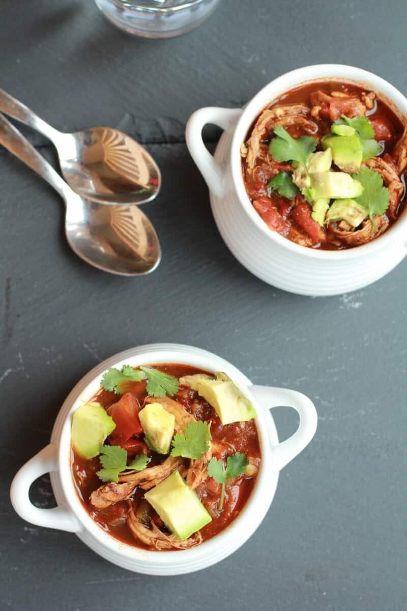 Smoky Chipotle Chocolate Chicken Chili