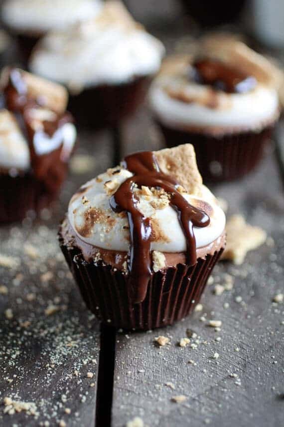 S'more Milk Chocolate Mousse Chocolate Cups | halfbakedharvest.com