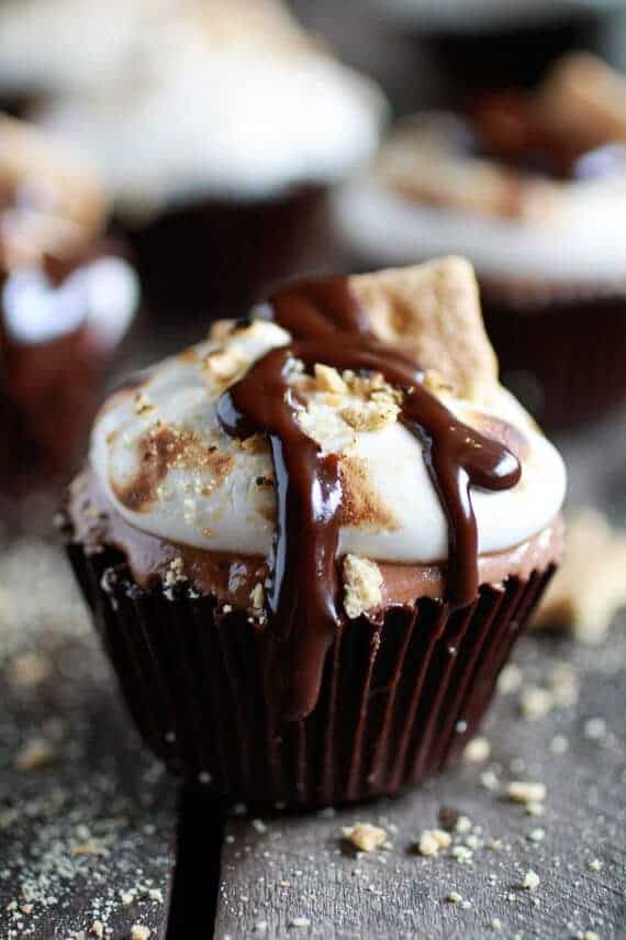 S'more Milk Chocolate Mousse Chocolate Cups | halfbakedharvest.com