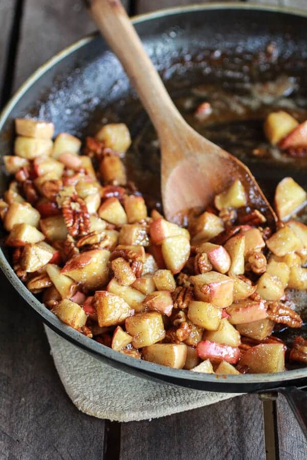 Apple Pecan Pie Cronuts with Apple Cider Caramel Drizzle | halfbakedharvest.com
