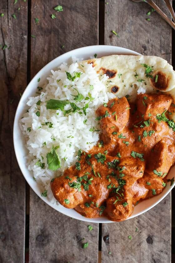 Easy Healthier Crockpot Butter Chicken | halfbakedharvest.com