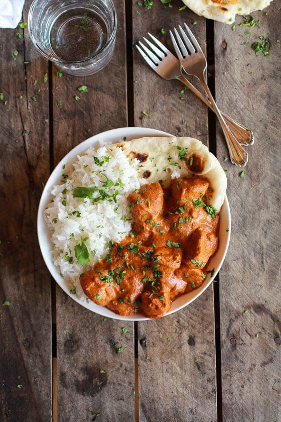 Easy Healthier Crockpot Butter Chicken | halfbakedharvest.com