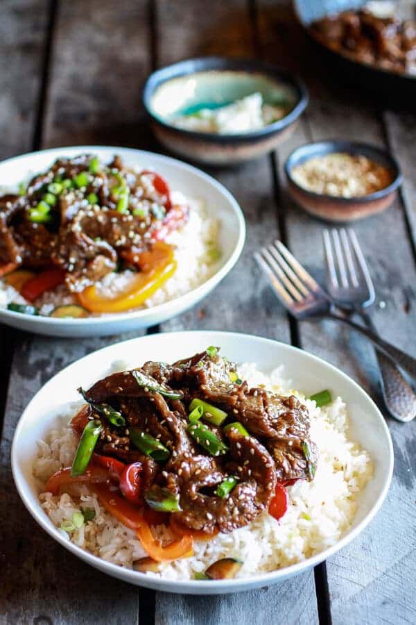 30 Minute Korean Beef + Toasted Sesame Rice | halfbakedharvest.com