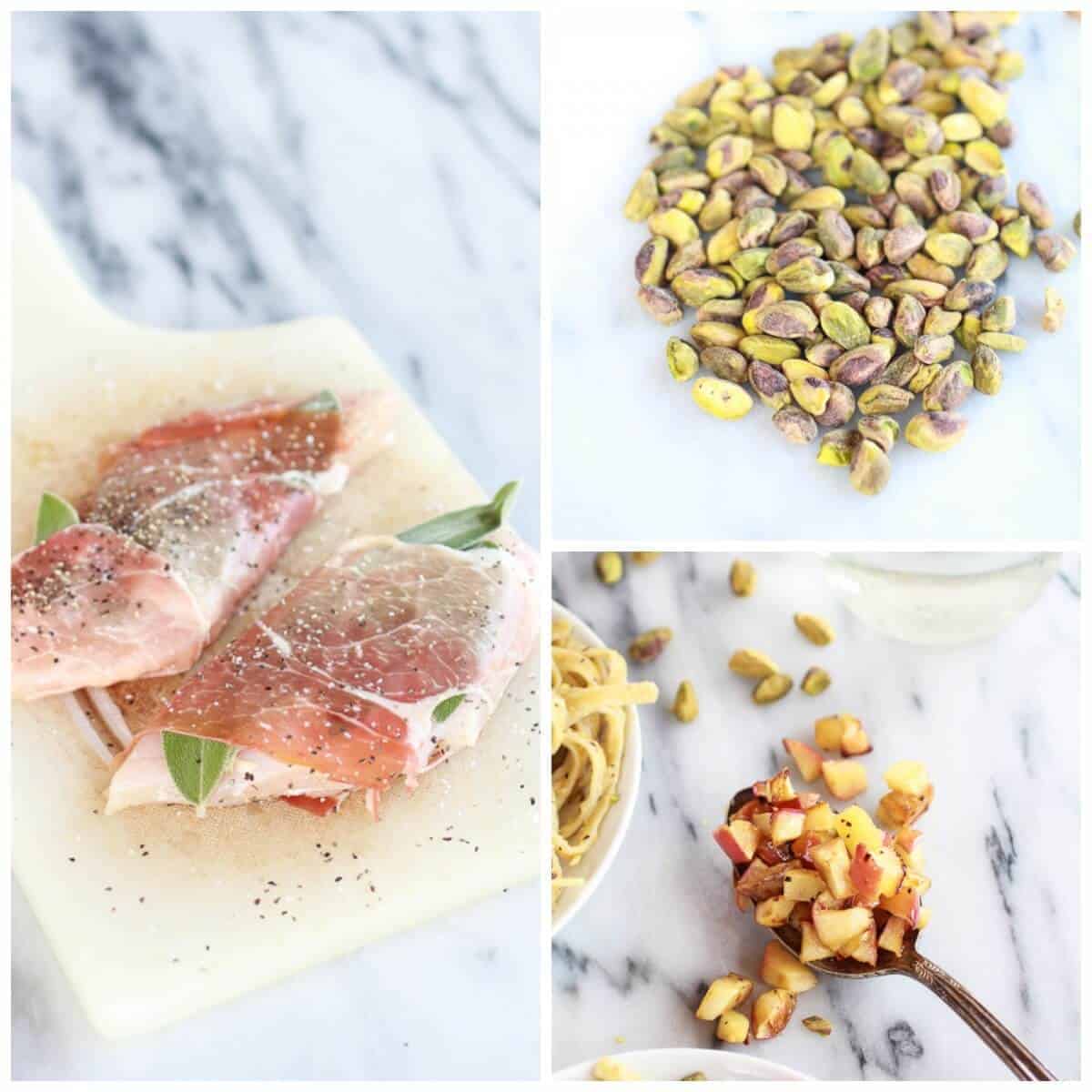 Crispy Prosciutto and Sage Wrapped Chicken with Creamy Pistachio Noodles | halfbakedharvest.com