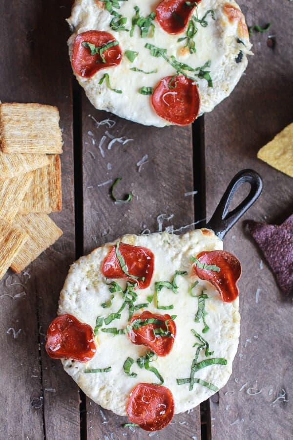 Roasted Cauliflower White Pizza Dip | halfbakedharvest.com