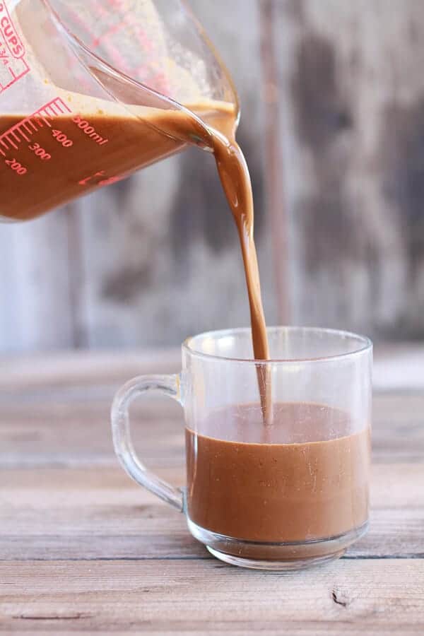 Toasted Coconut Chocolate Pumpkin Spice Latte with Chocolate Drizzle | halfbakedharvest.com