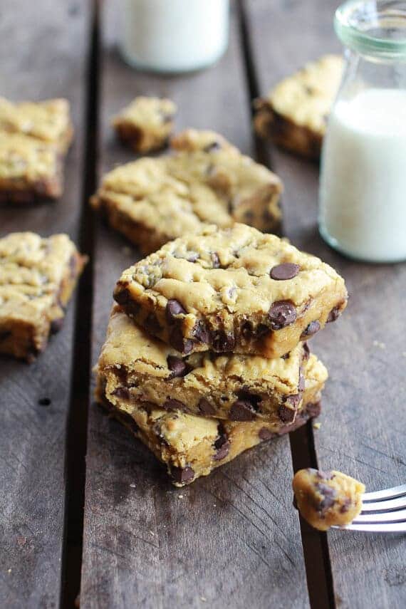 Whole Wheat Chocolate Chip Pumpkin Cookie Bars | halfbakedharvest.com
