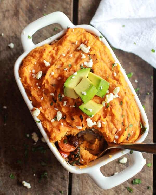Cheddar Sweet Potato and Chorizo Shepherds Pies | halfbakedharvest.com