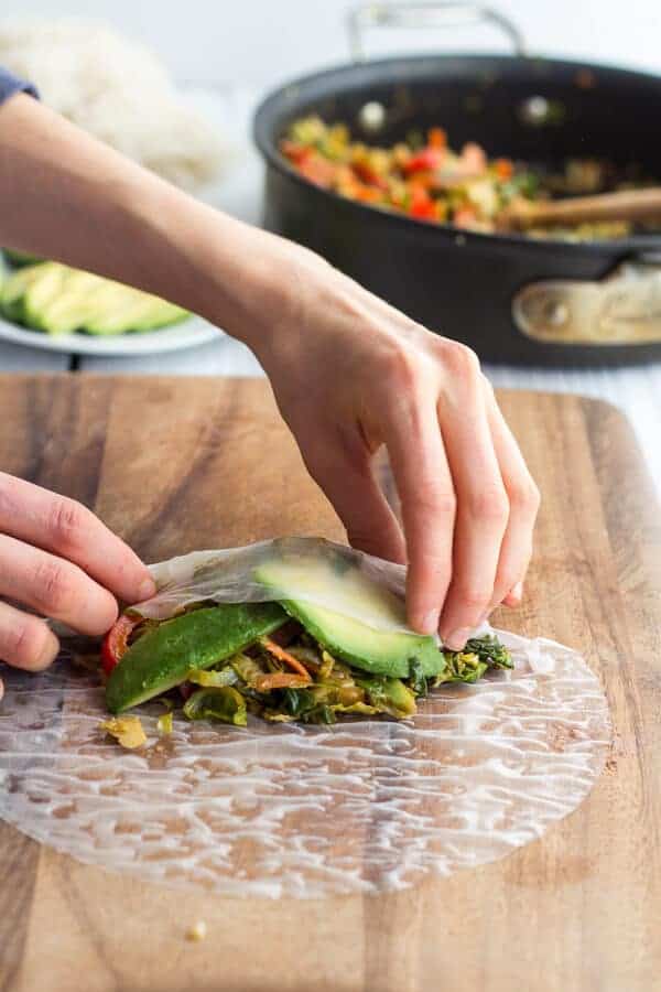 Brussels Sprout + Avocado Winter Rolls with Grapefruit Hoisin Dipping Sauce | halfbakedharvest.com