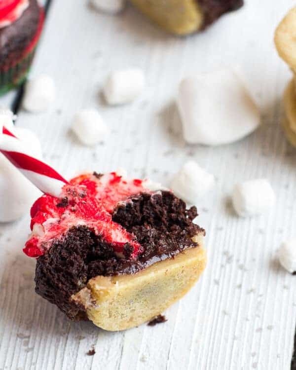 Sugar Cookie Hot Cocoa Cupcakes | halfbakedharvest.com