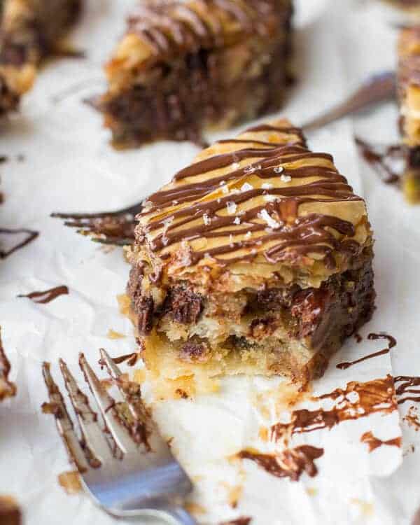 Salted Chocolate Chip Cookie Baklava | halfbakedharvest.com
