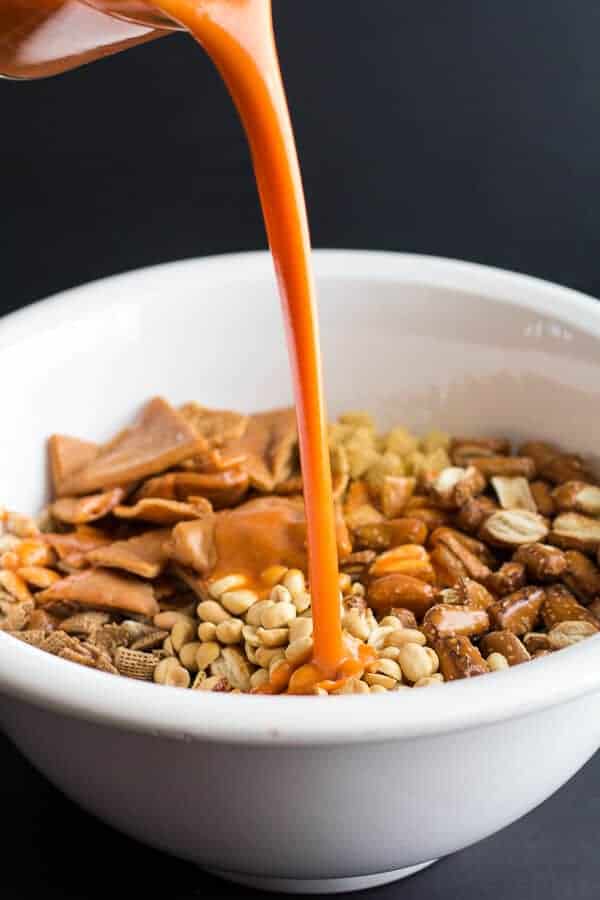 Buffalo Cheddar Chex Mix | halfbakedharvest.com