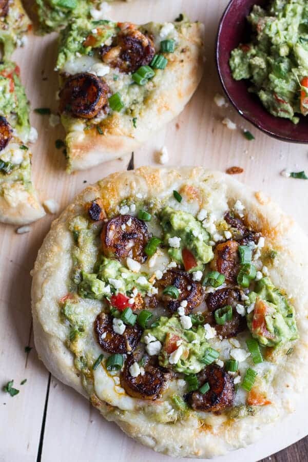 Chipotle Cajun Shrimp and Guacamole Pizza | halfbakedharvest.com