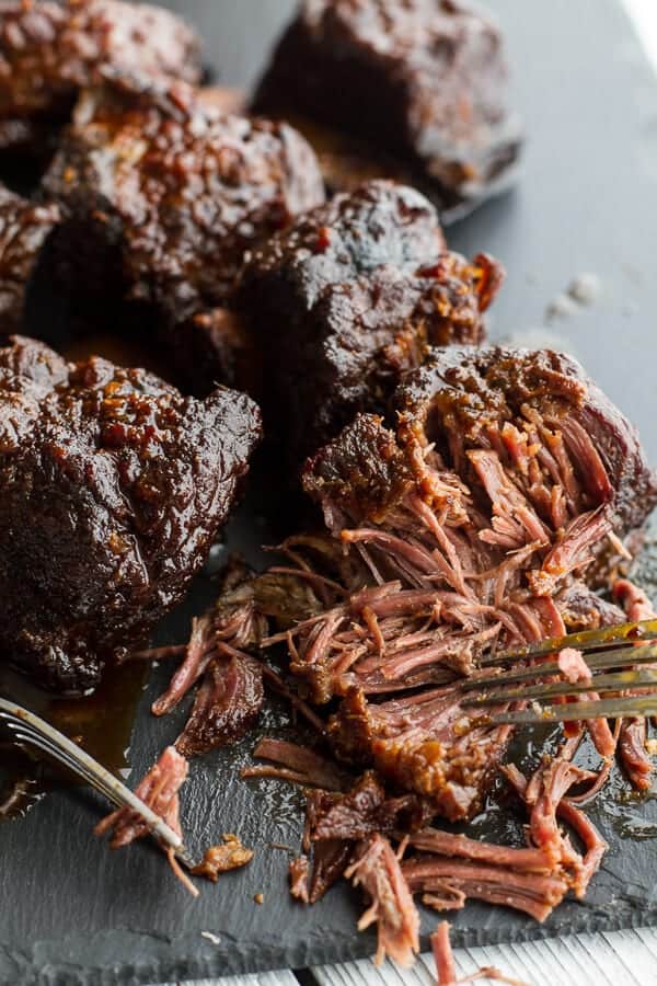 Crockpot Curried Thai Short Rib Lettuce Wraps with Peanut Sauce + Mango Salsa | halfbakedharvest.com