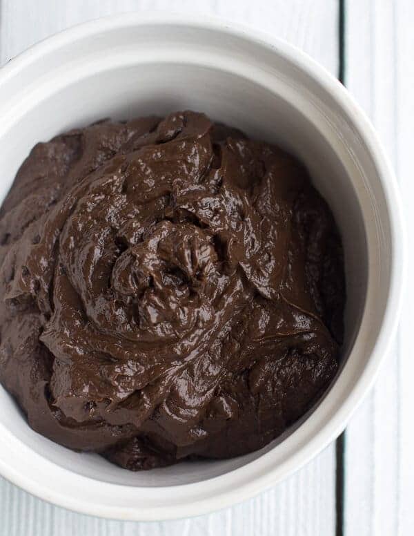 Dark Chocolate Avocado Mousse with Coconut Caramelized Bananas | halfbakedharvest.com