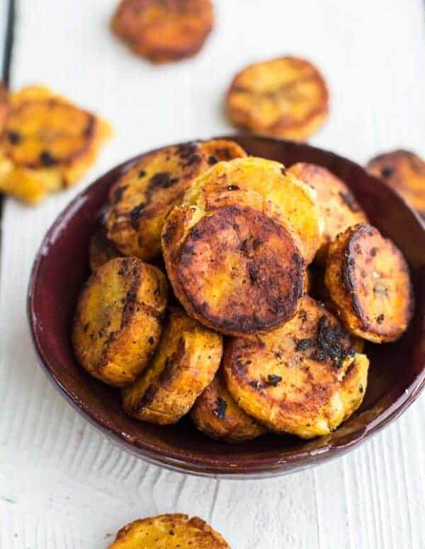Jamaican Jerk Chicken, Fried Plantain and Coconut Fried Quinoa with Macadamia Nuts | halfbakedharvest.com