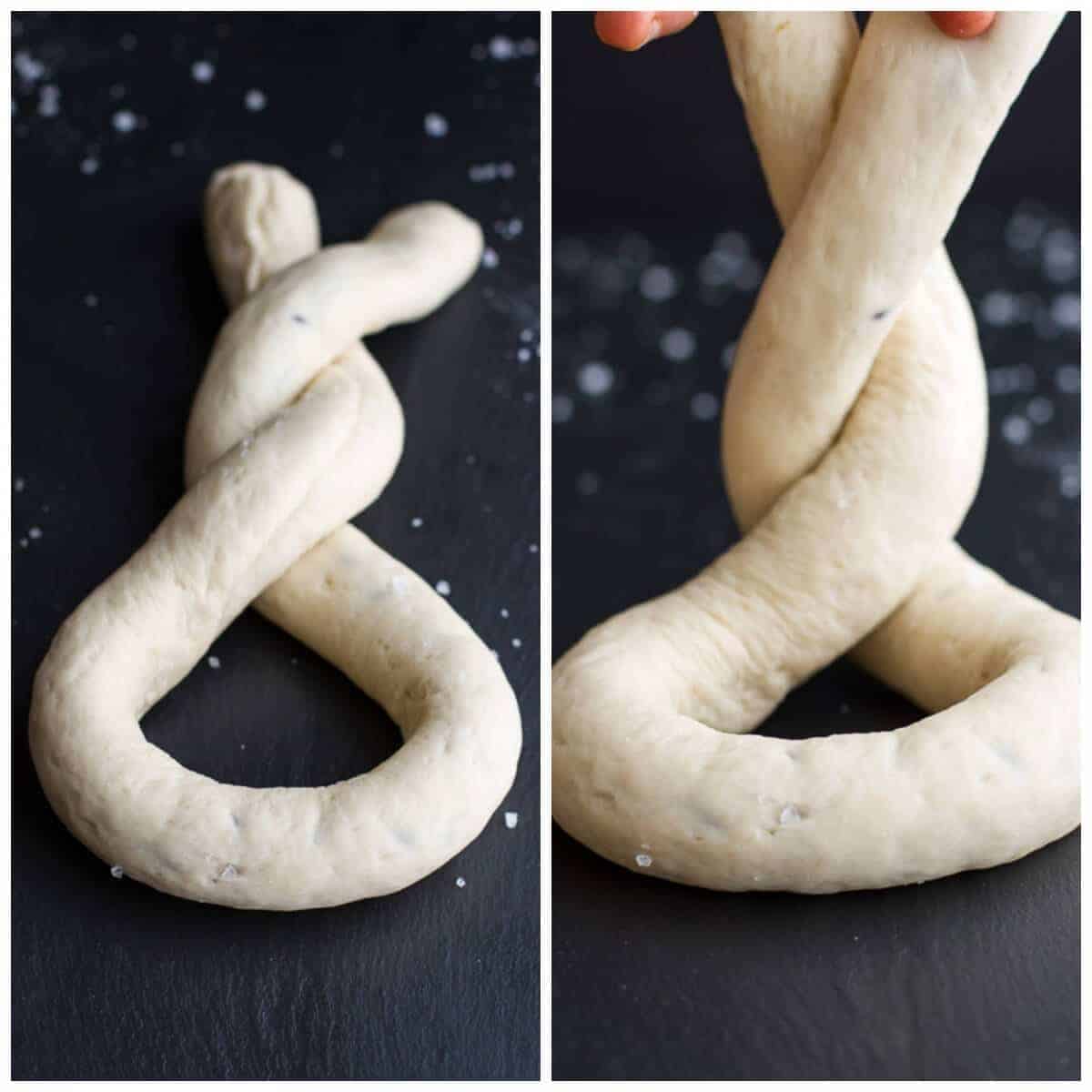 Warm Chocolate Chip Cookie stuffed Soft Pretzels | halfbakedharvest.com