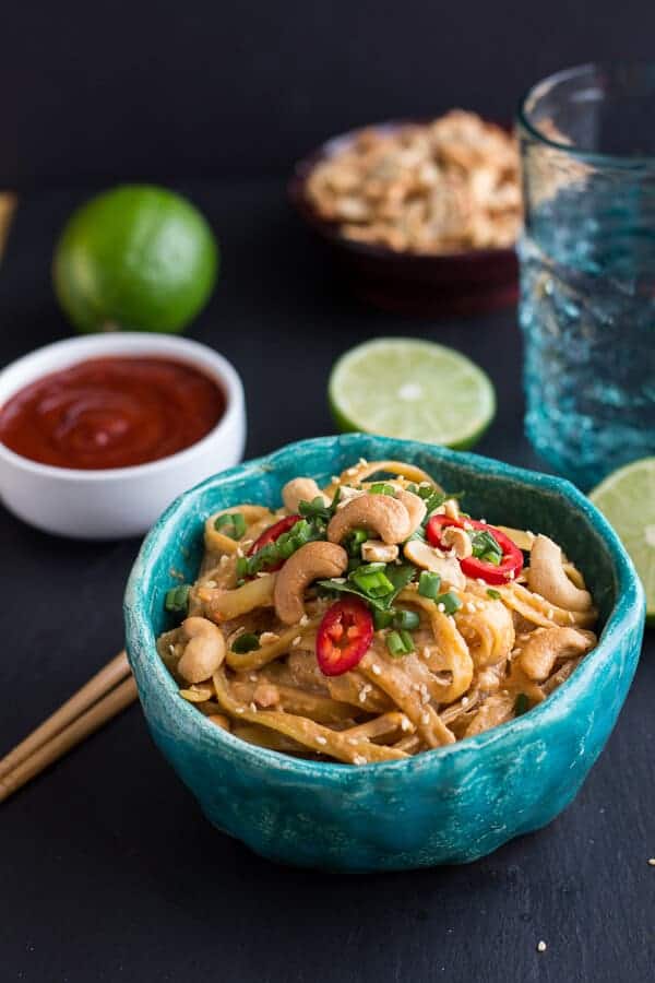 20 Minute Sriracha Lime and Creamy Cashew Fettuccine | halfbakedharvest.com