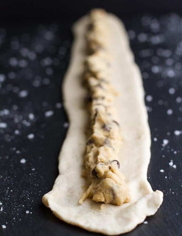 Warm Chocolate Chip Cookie stuffed Soft Pretzels | halfbakedharvest.com