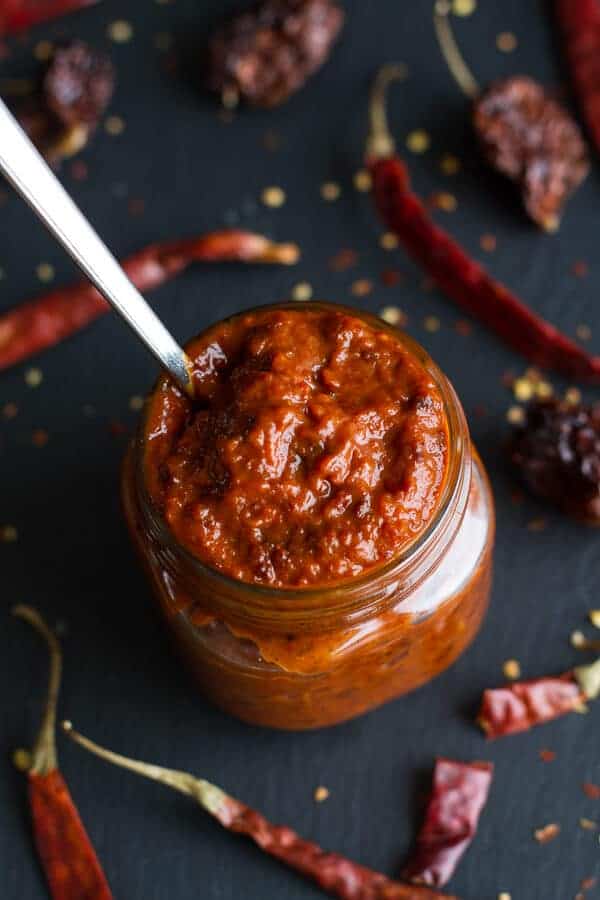Homemade Harissa (Spicy Red Pepper Sauce) | halfbakedharvest.com