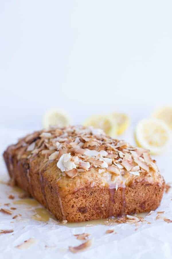 Toasted Coconut Lemon Bread with Salted Honey Butter | halfbakedharvest.com
