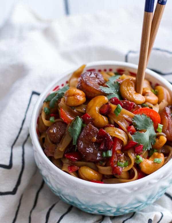 Chilli Cashew Shrimp Noodles | halfbakedharvest.com