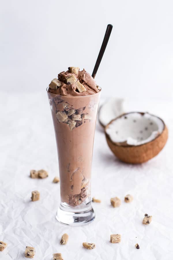 Chocolate Coconut Ice Cream Cookie Dough Blizzard (with VIDEO) | halfbakedharvest.com