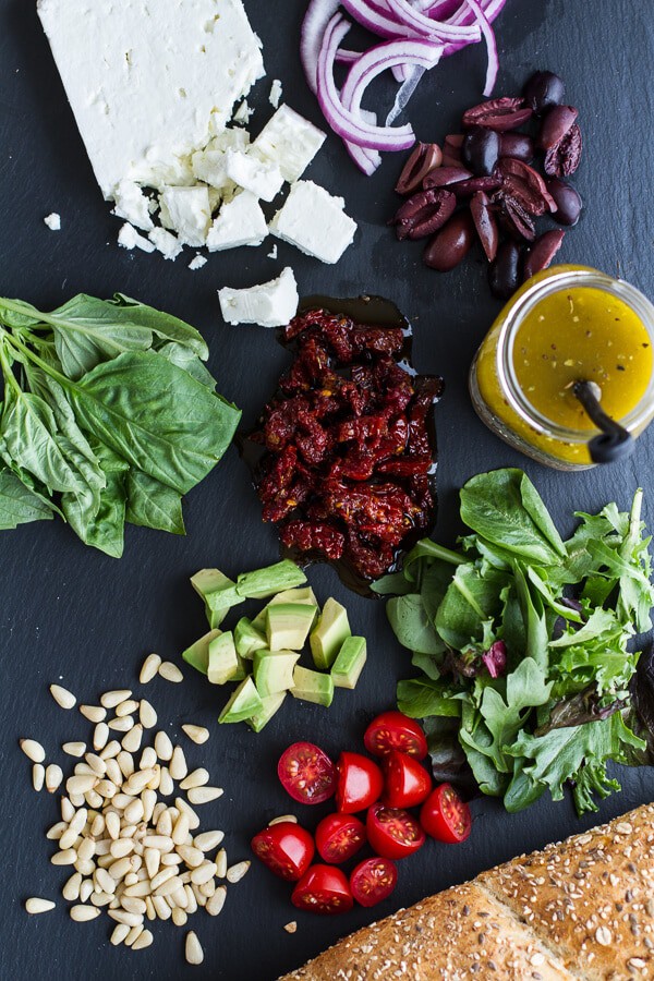 Greek Steak Salad French Bread with Soft Boiled Eggs + Feta | halfbakedharvest.com/