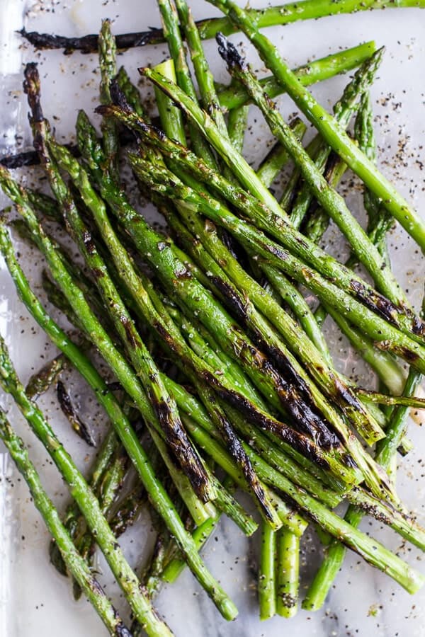 Simple Lemony Feta and Mascarpone Pasta with Grilled Asparagus | Simple Lemony Feta and Mascarpone Pasta with Grilled Asparagus | halfbakedharvest.com
