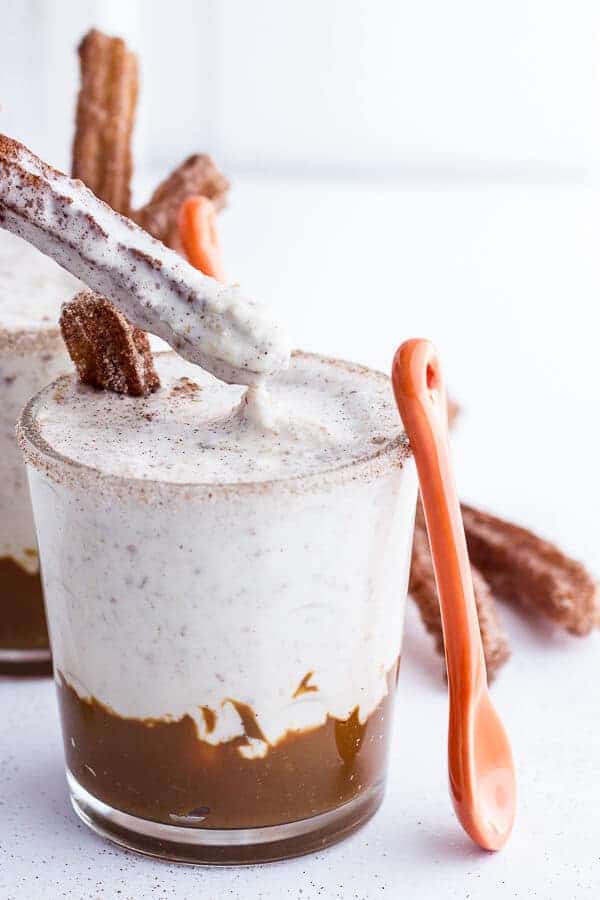 Churro Milkshakes with Dulce de Leche | halfbakedharvest.com